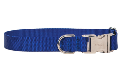 Royal Blue Webbing Collar - Crew LaLa