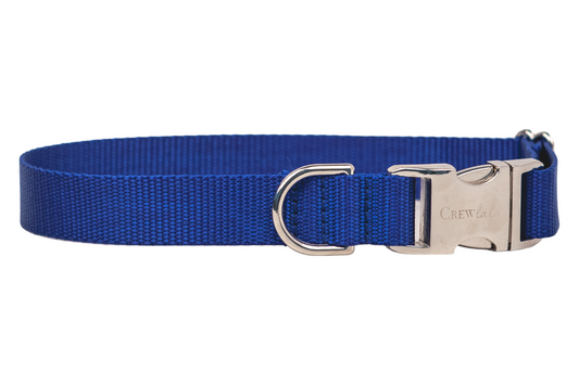 Royal Blue Webbing Collar - Crew LaLa