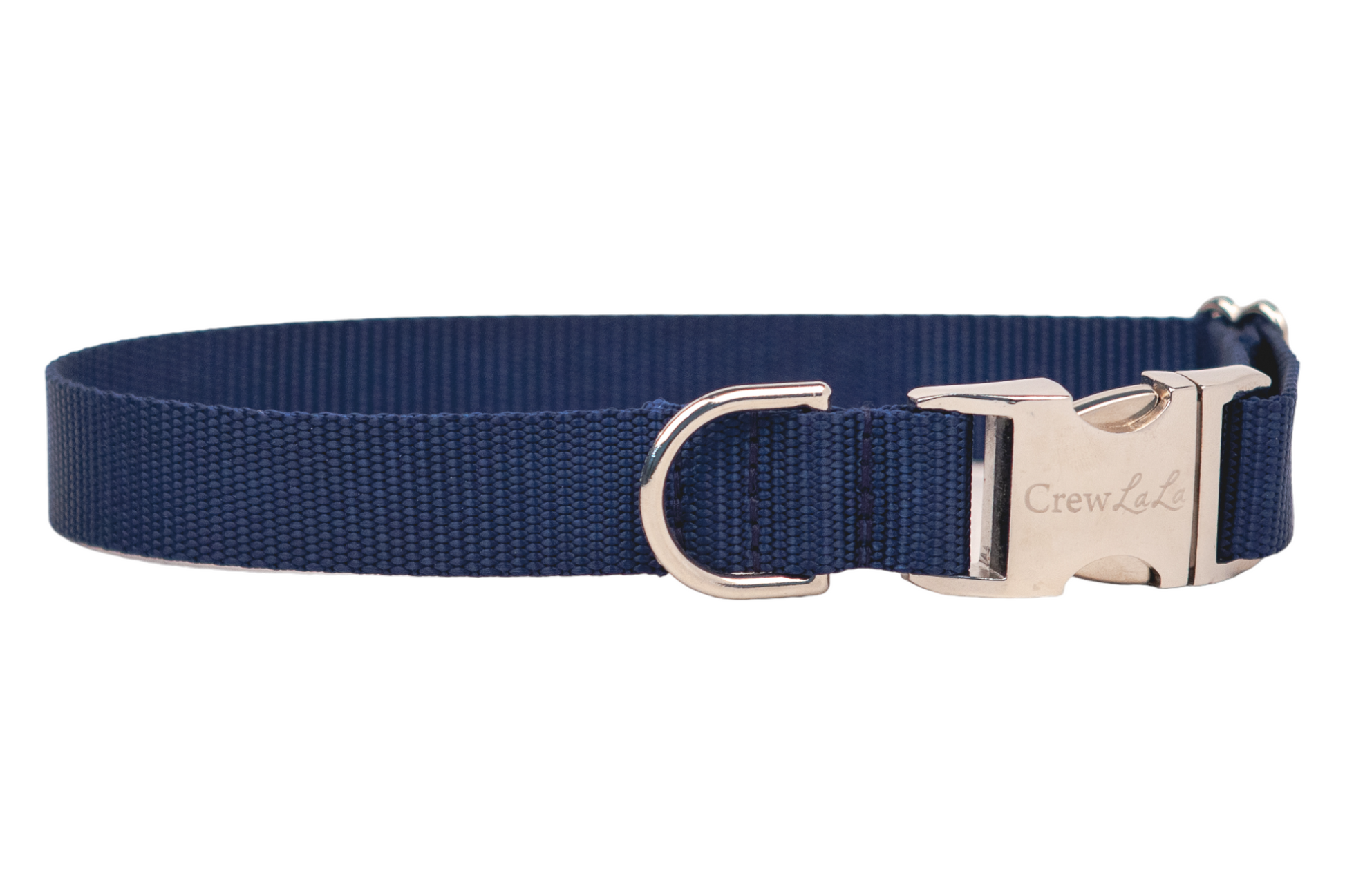 Navy Blue Webbing Collar - Crew LaLa