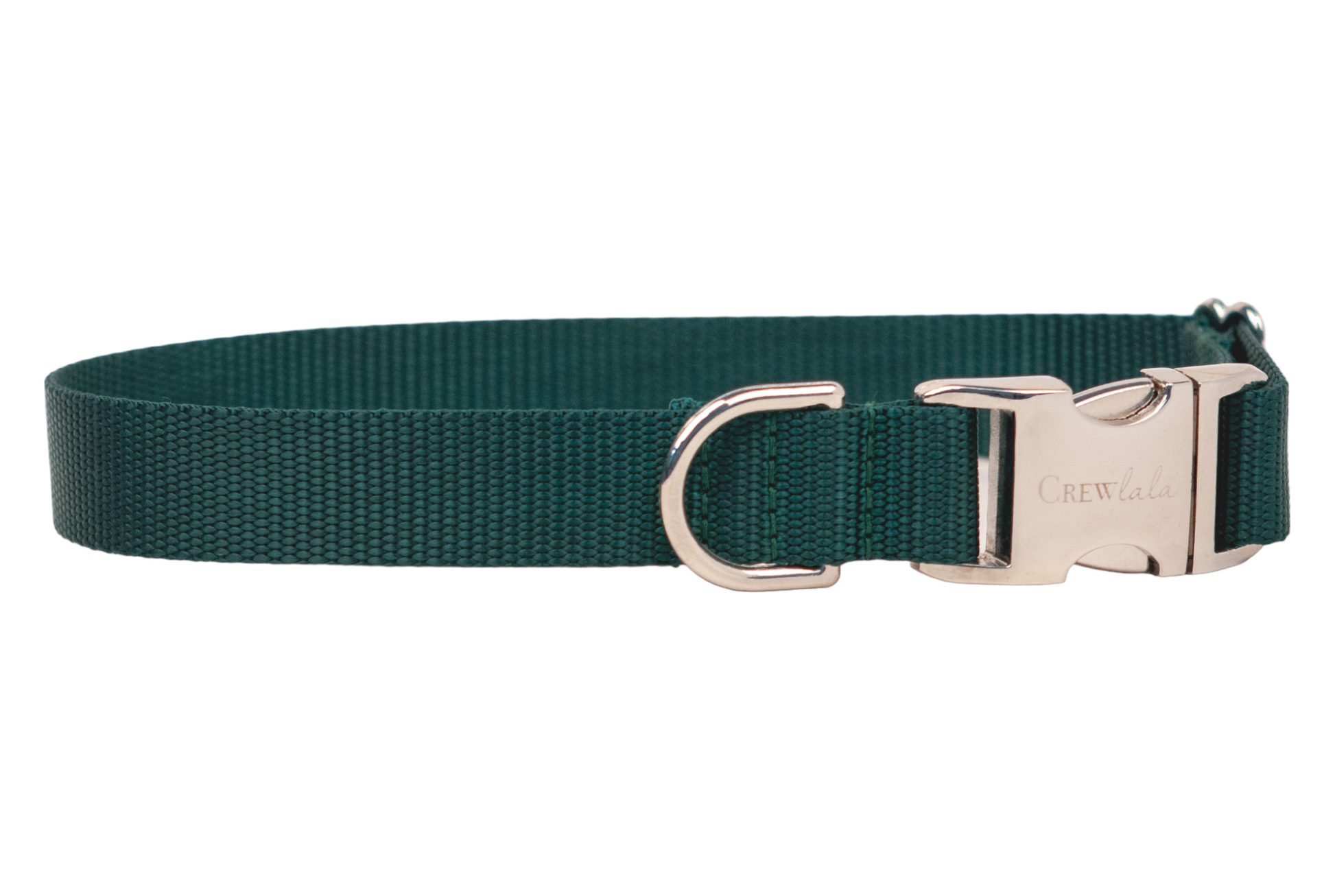Hunter Green Webbing Collar - Crew LaLa