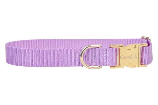 Lavender Webbing Collar - Crew LaLa