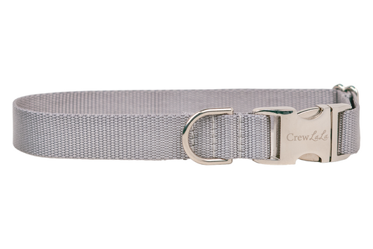 Silver Webbing Collar - Crew LaLa