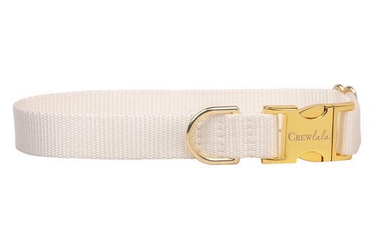 White Webbing Collar - Crew LaLa