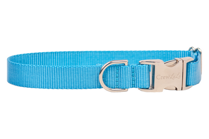 Ice Blue Webbing Collar - Crew LaLa
