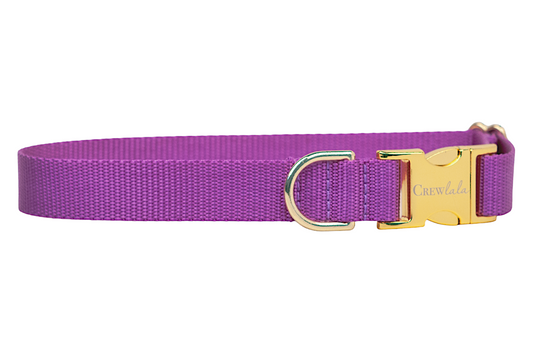 Violet Webbing Collar - Crew LaLa