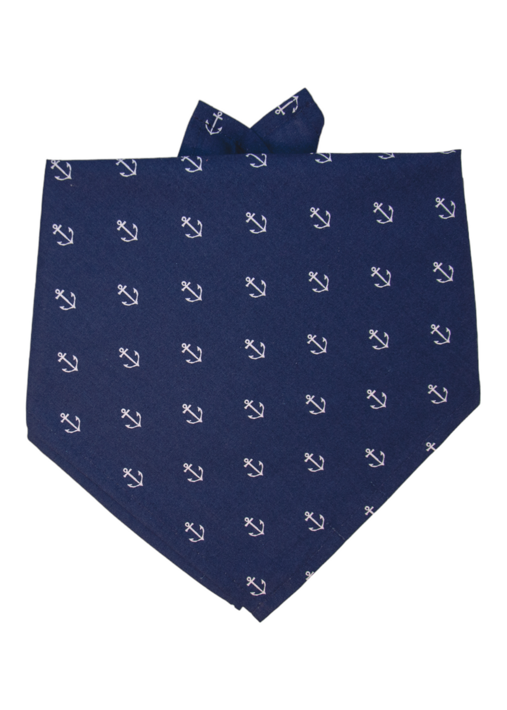 Navy Anchors Dog Bandana