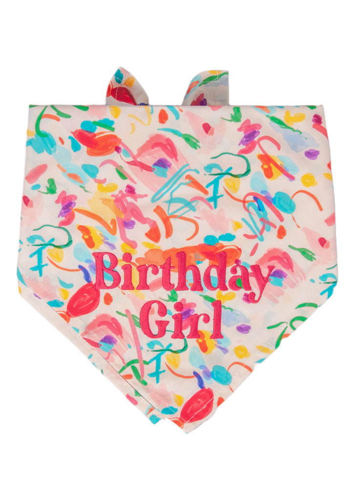 Birthday Girl Dog Bandana