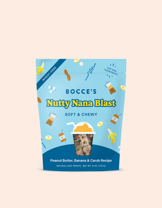 Bocce's "Nutty Nana Blast" Soft & Chewy Dog Treats - Crew LaLa