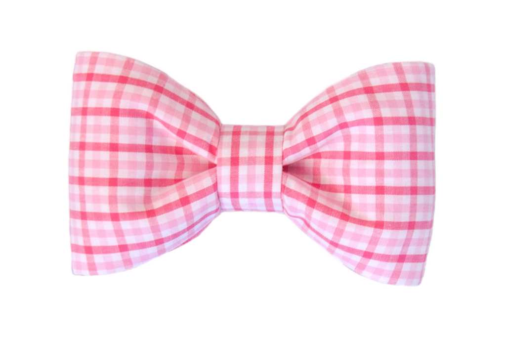 Palmer Pink Gingham Bow Tie