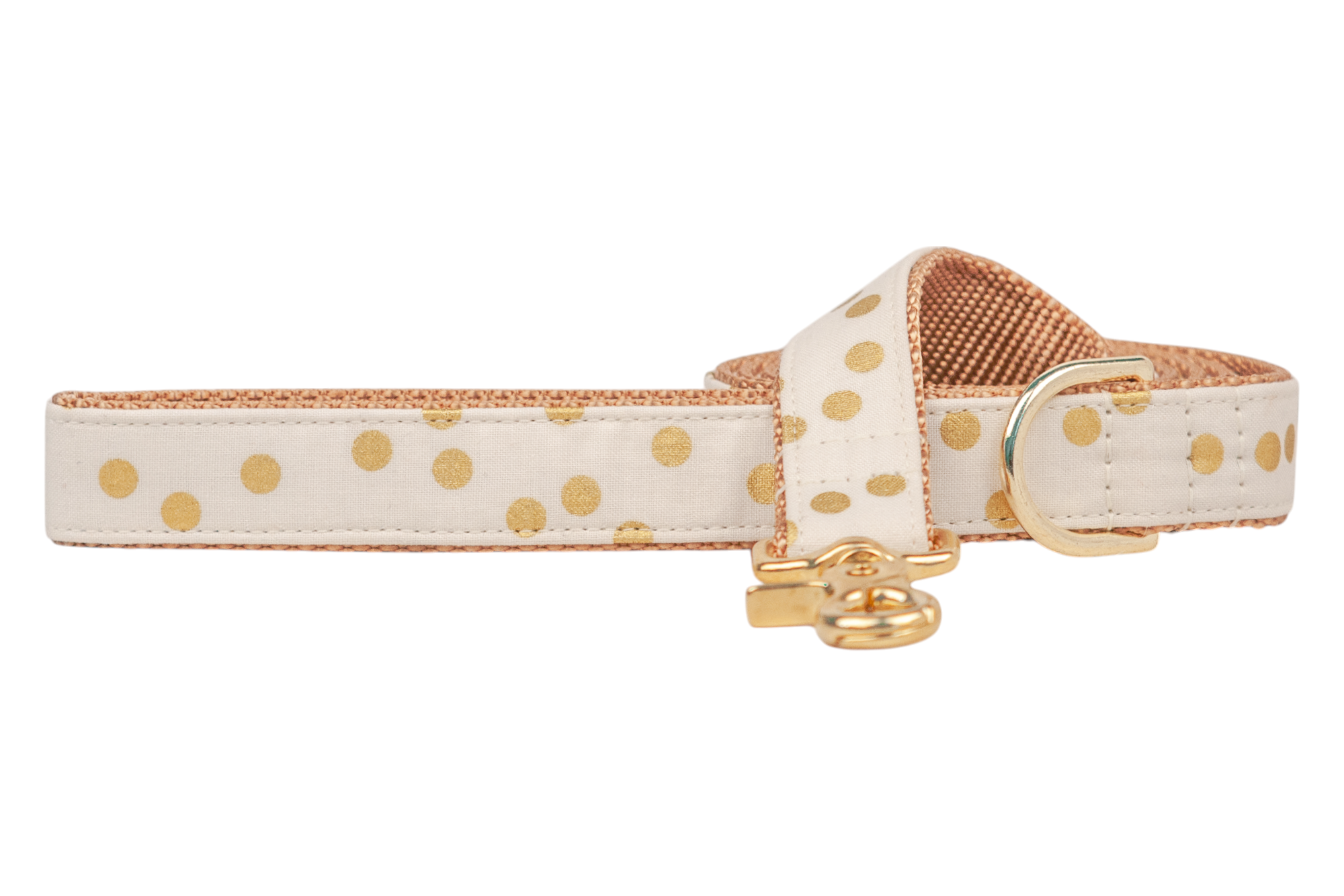Ivory Party Dot Dog Leash - Crew LaLa
