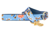 Periwinkle Blossoms Dog Leash