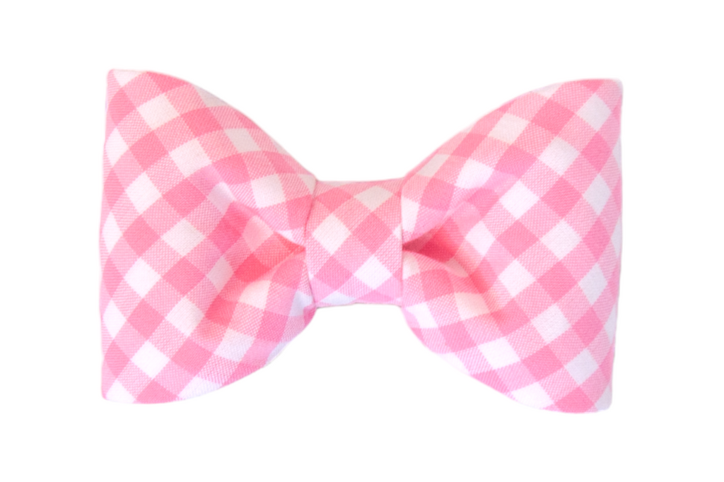 Pink Picnic Plaid Bow Tie