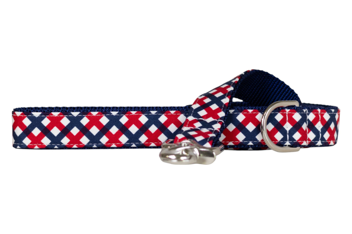Patriotic Plaid Dog Leash - Crew LaLa