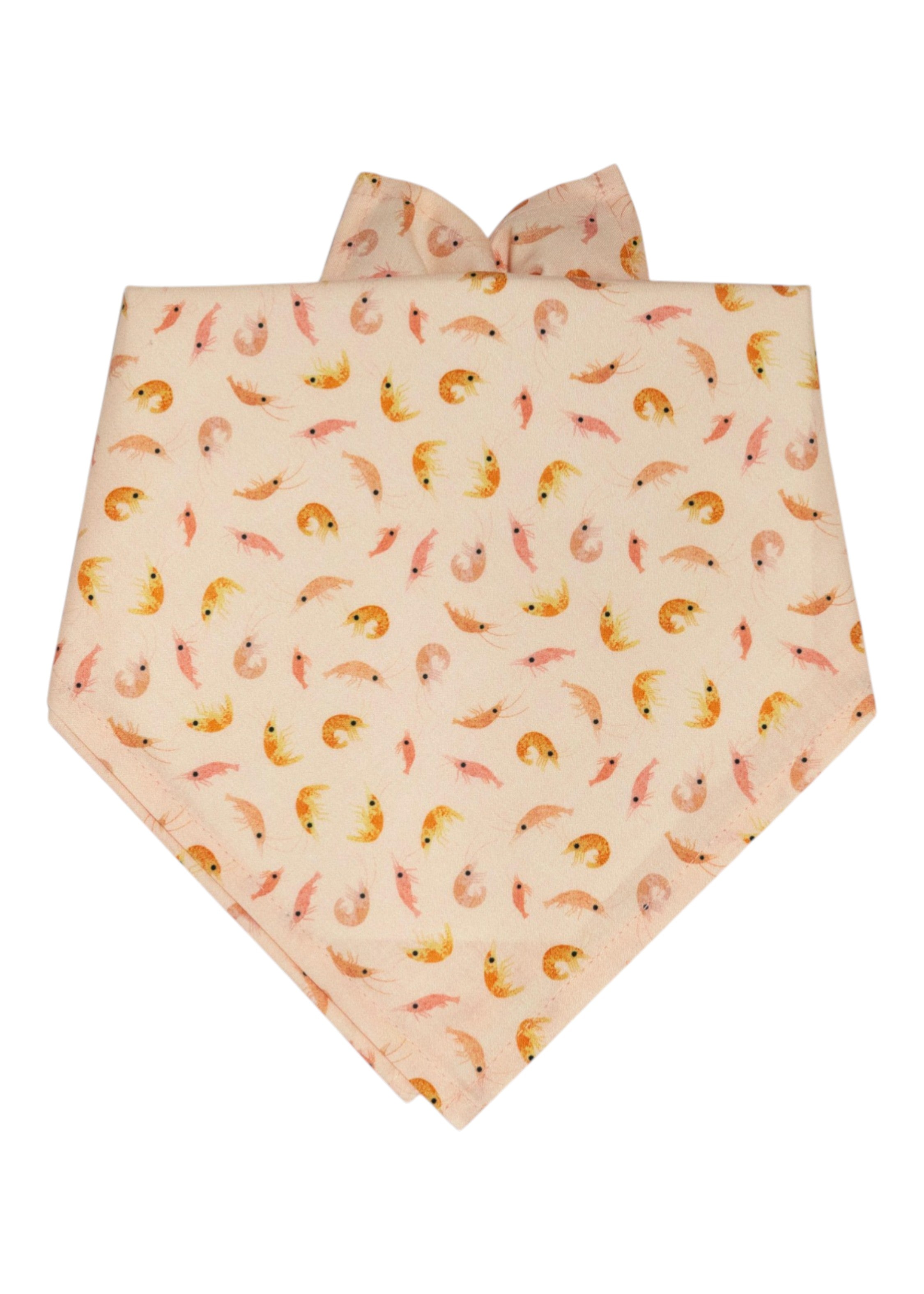 Peach Prawns Dog Bandana