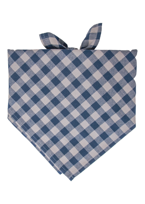Cobblestone Plaid Dog Bandana