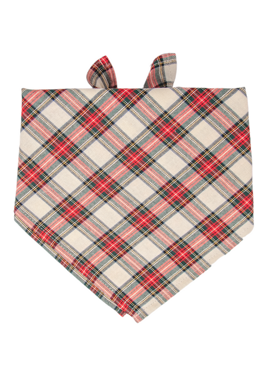 Ellie's Plaid Dog Bandana - Crew LaLa