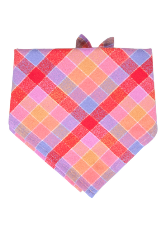 Fruit Punch Flannel Dog Bandana - Crew LaLa