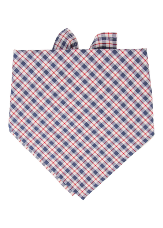 Palmetto Plaid Dog Bandana - Crew LaLa