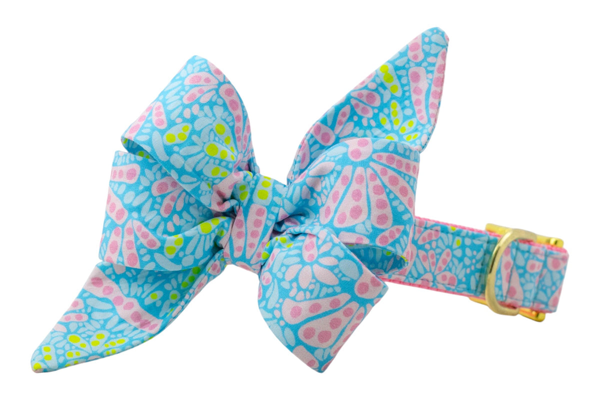 Poppy Pink Belle Bow Collar