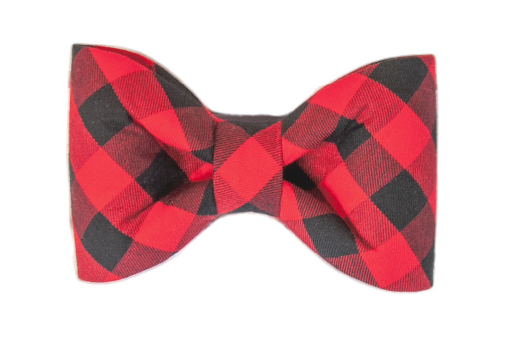 Red and Black Buffalo Bow Tie