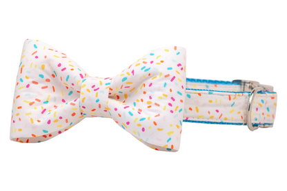 Birthday Sprinkles Bow Tie Dog Collar - Crew LaLa