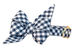 Navy Picnic Plaid Belle Bow Dog Collar