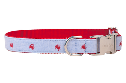 Feeling Crabby Bow Tie Dog Collar - Crew LaLa