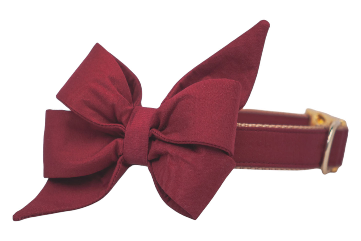 Crimson Belle Bow Dog Collar