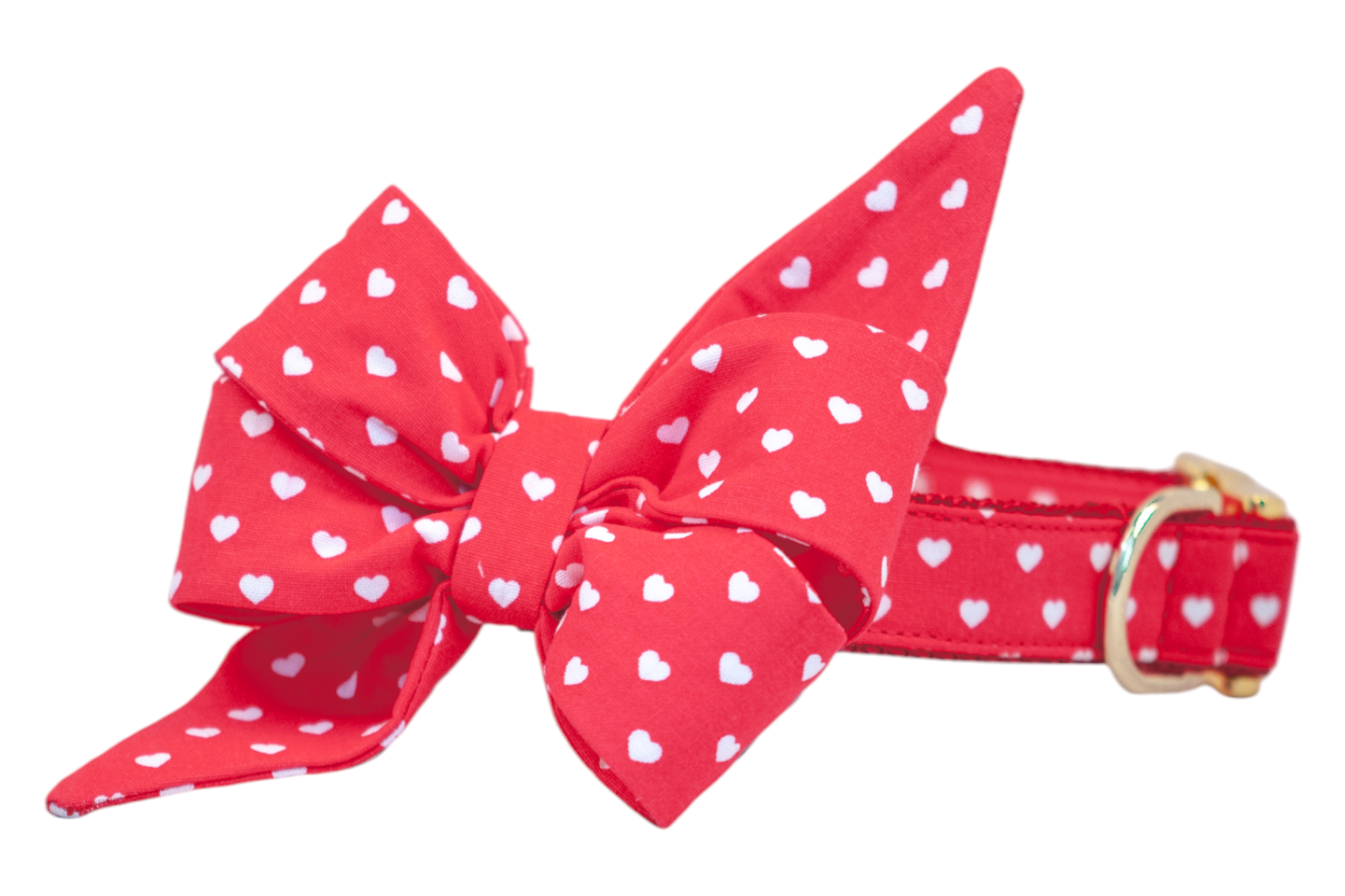 Happy Hearts Belle Bow Dog Collar - Crew LaLa