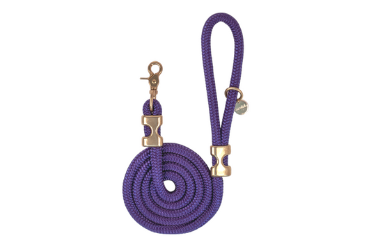 5 ft Purple Rope Dog Leash - Crew LaLa