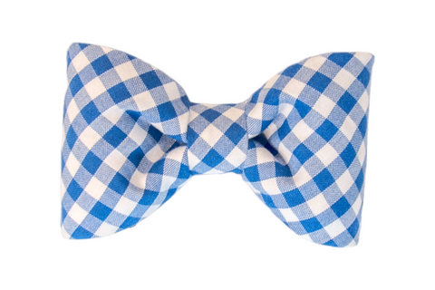 Royal Blue Picnic Plaid Bow Tie