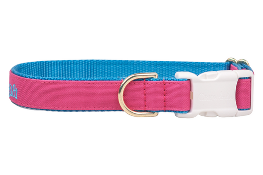 "Ruff-N-Tuff" Magenta Dog Collar - Three Styles! - Crew LaLa