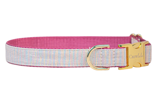 Gotcha Glitter Dog Collar on Pink - Crew LaLa