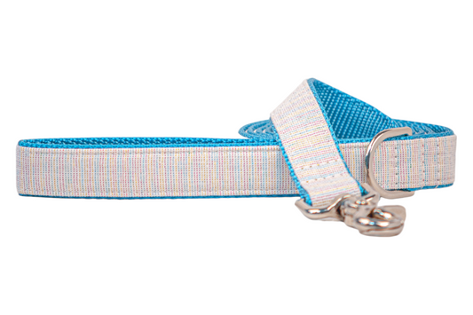 Gotcha Glitter Dog Leash on Blue - Crew LaLa