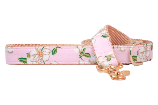 Blush Magnolias Dog Leash - Crew LaLa