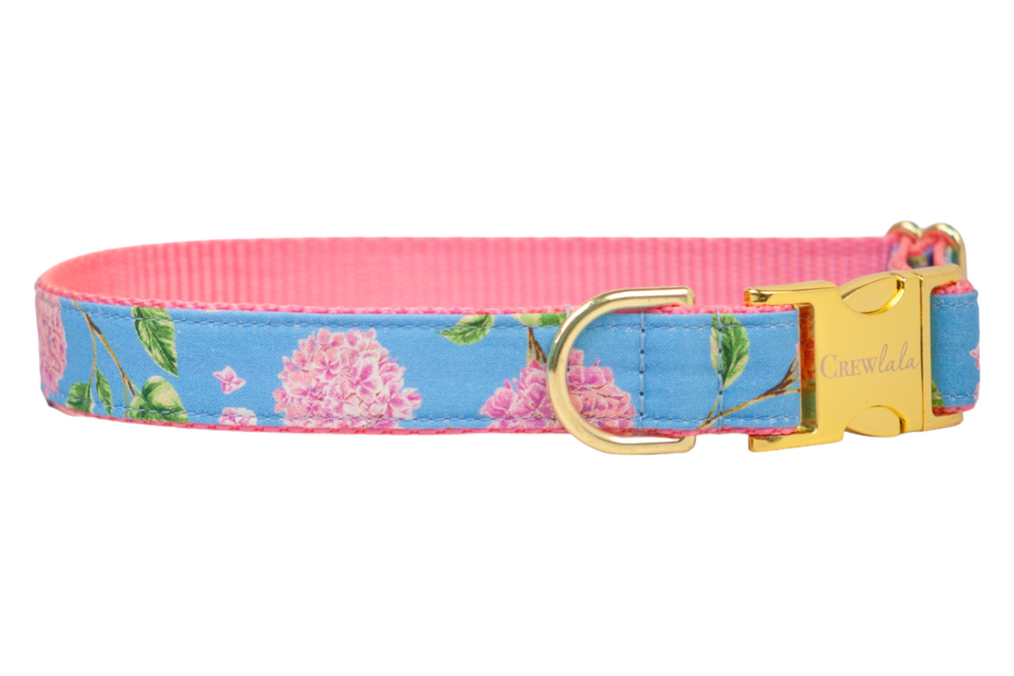 Pink Blooms Belle Bow Dog Collar - Crew LaLa