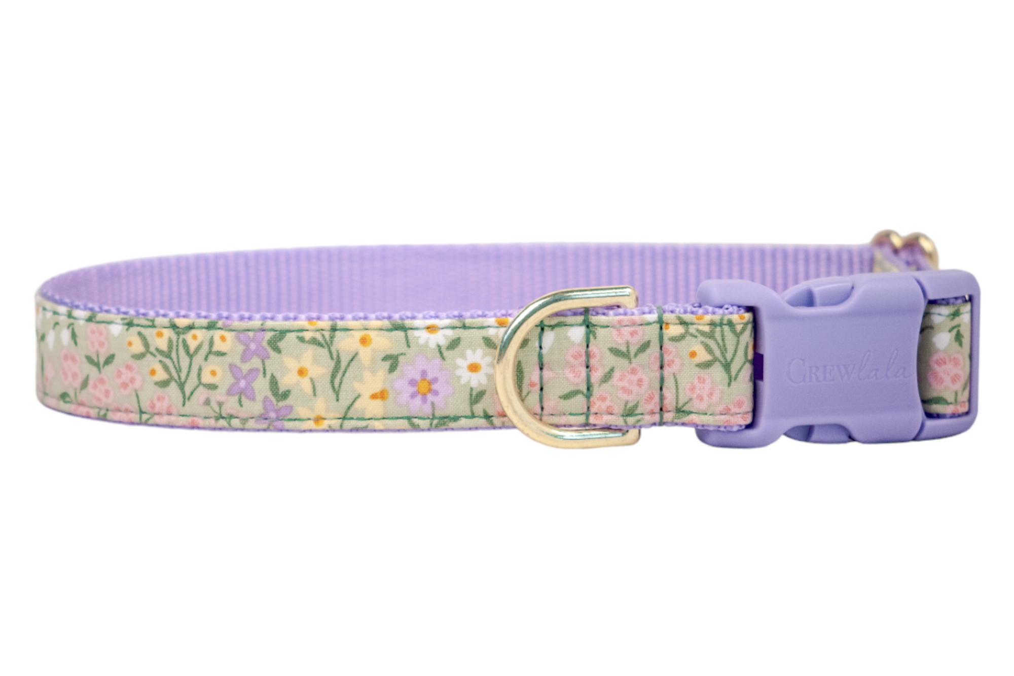 Green Meadow Dog Collar - Crew LaLa