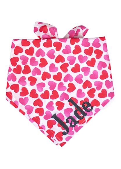 Tinder Hearts Dog Bandana - Crew LaLa
