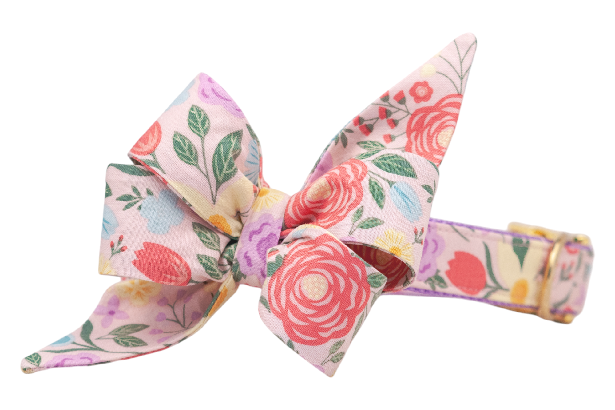 Bouquet Blooms Belle Bow Dog Collar - Crew LaLa