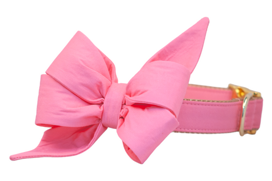 Bubblegum Pink Belle Bow Collar - Crew LaLa