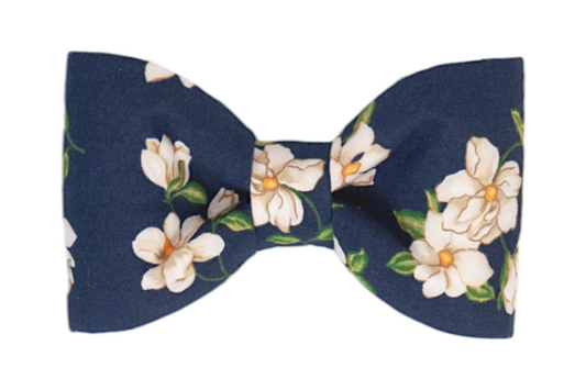 Midnight Magnolias Dog Bow Tie - Crew LaLa