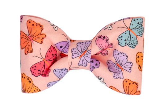 Bright Butterflies Dog Bow Tie - Crew LaLa