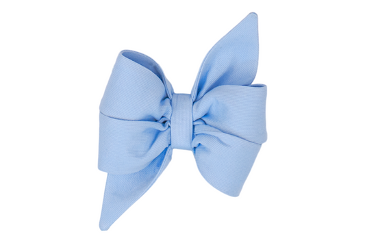 Cornflower Blue Dog Belle Bow - Crew LaLa