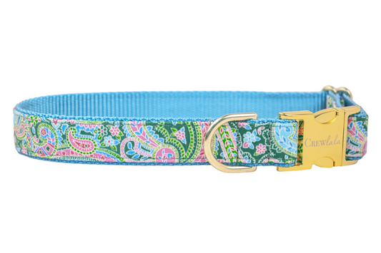 Vera Paisley Dog Collar - Crew LaLa