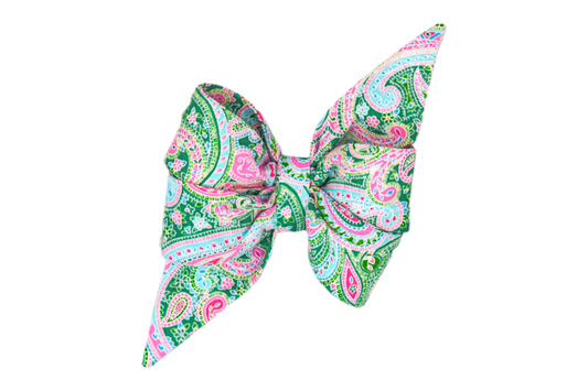 Vera Paisley Dog Belle Bow - Crew LaLa