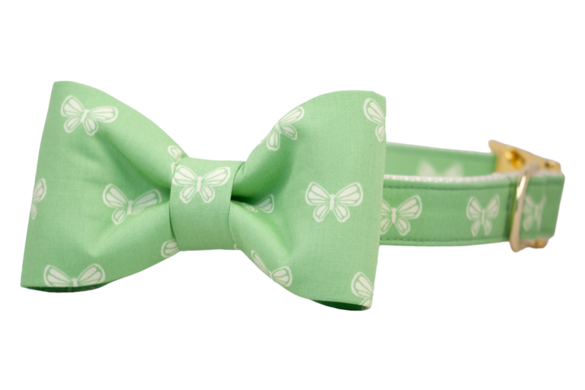 Butterfly Fields Bow Tie Dog Collar - Crew LaLa