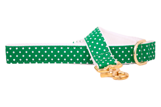 Fairway Green Dots Dog Leash - Crew LaLa