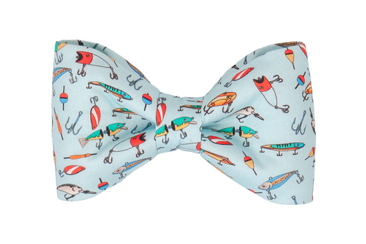 Gone Fishin' Dog Bow Tie - Crew LaLa