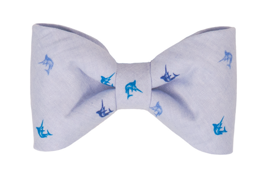 Blue Marlin Dog Bow Tie - Crew LaLa