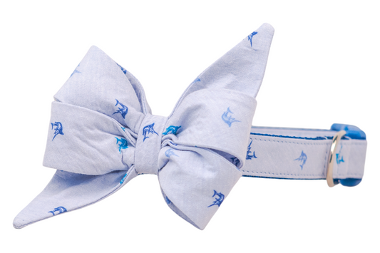 Blue Marlin Belle Bow Collar